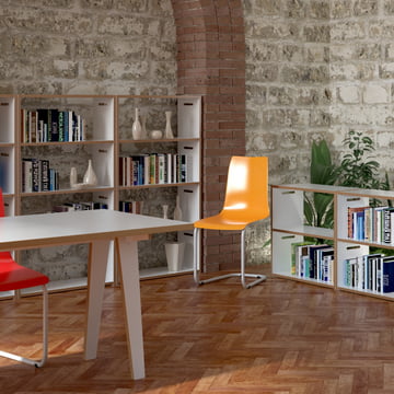 Tojo - Hochstapler système d’étagères, blanc