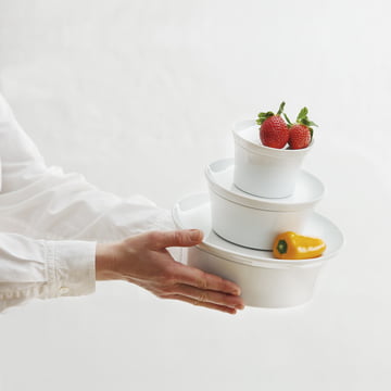 Kahla - plat à gratin Magic Grip avec couvercle, blanc