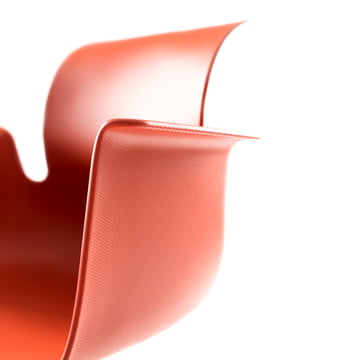 Flötotto – Chaise Pro 6 à accoudoirs, coque de siège, rouge