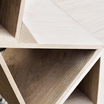 BeDesign - Étagère en bois Deer, grand, chêne massif