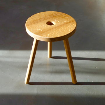 Tabouret G par Auerberg en chêne