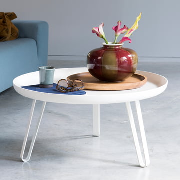 Konstantin Slawinski - Table basse Carosello Ø 74 cm, blanc