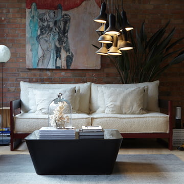 Suspension lumineuse Torch light et table de chevet Zero-In d'Established & Sons