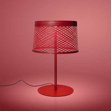 Lampe de table Twiggy Grid XL LED de Foscarini en carmin