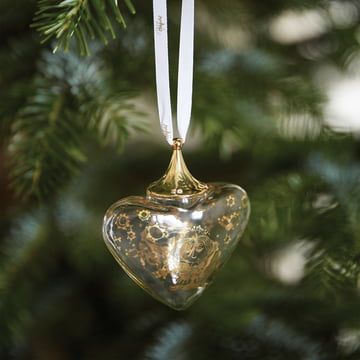 Coeur de Noël H 9 cm de Bjørn Wiinblad en or