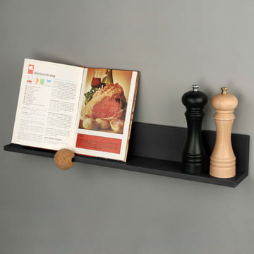 Panneau mural droit 60 cm de LoCa en noir