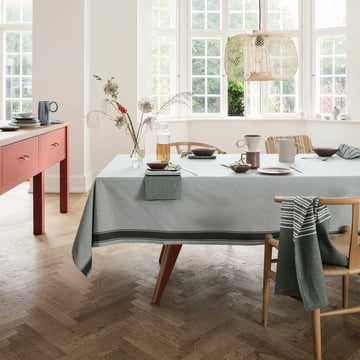 Nappe solide, vert armée par Georg Jensen Damask