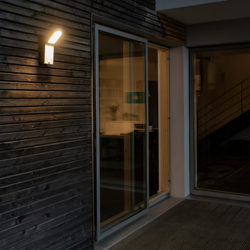 Applique murale LED de style Endura pour l'extérieur, IP 44 / Blanc chaud 3000 K, blanc par Ledvance