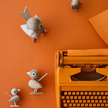 Gunnar Flørning Moineau moineau figure en bois par Lucie Kaas