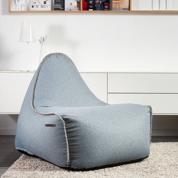 Le pouf d'intérieur RETRO it Medley de SACK it est dimensionnellement stable grâce à ses deux chambres.