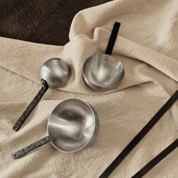 Cuillères à mesurer Obra (set de 3), inox de ferm Living