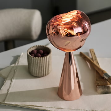 Tom Dixon - Melt LED lampe de table avec batterie, cuivre