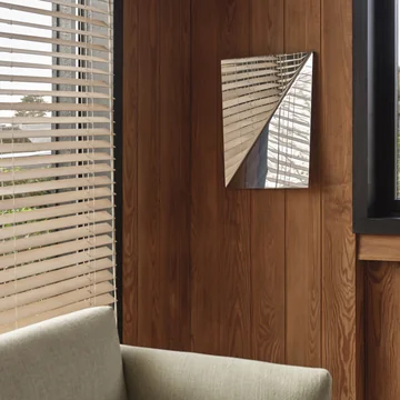 Muuto - Gaze miroir mural, acier poli