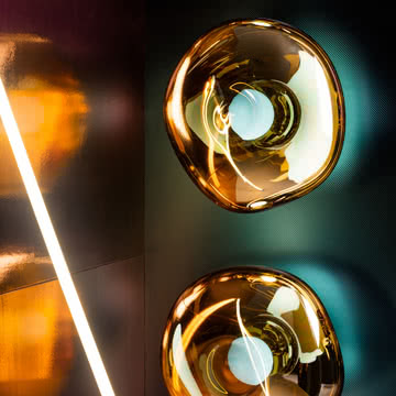 Tom Dixon - Melt LED Applique / Plafonnier, Mini, 30 x 25 cm, or
