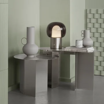 Blomus - Oru Table d'appoint et banc, acier inox mat