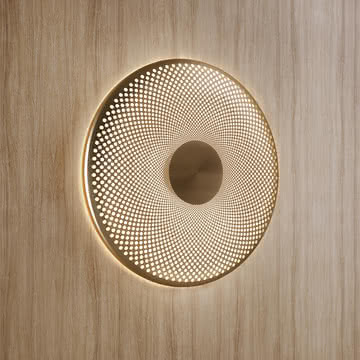 Northern - Glint LED Applique murale, small, laiton, Ø 25 cm