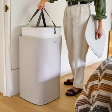 Joseph Joseph - Tota One Panier à linge à un compartiment 60 l, écru