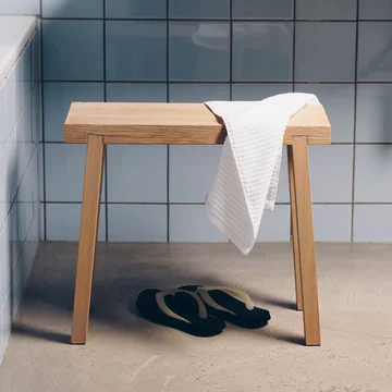 side by side - Banc à tabourets, grand, chêne naturel