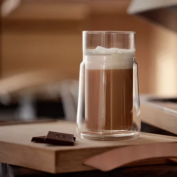 Jacob Jensen - Verre double paroi thermique, large, 33 cl, transparent