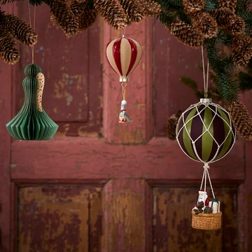 Bloomingville - Hettie ornement de Noël, rouge