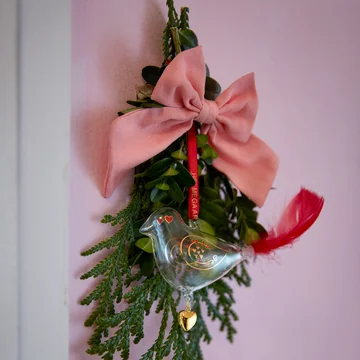 Holmegaard - Ann-Sofi Romme Christmas Bird, small / clair (2025)