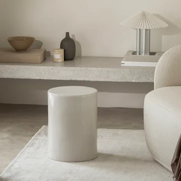 Blomus - Tabouret Toru, lily white