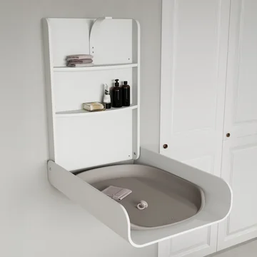 Sebra - Table à langer murale, blanc