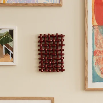 The Poster Club - Interlace 03 Décoration murale, bordeaux