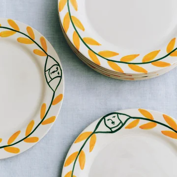 HAY - La Pittura Assiette Ø 24 cm, golden leaf