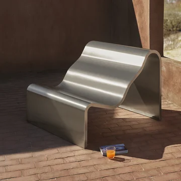 Muuto - Dream View Banc, acier, 100 cm