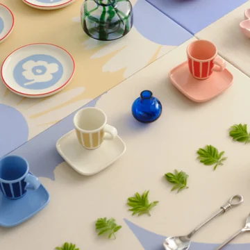 Marimekko - Oiva Piccolo Tasses à espresso avec soucoupes