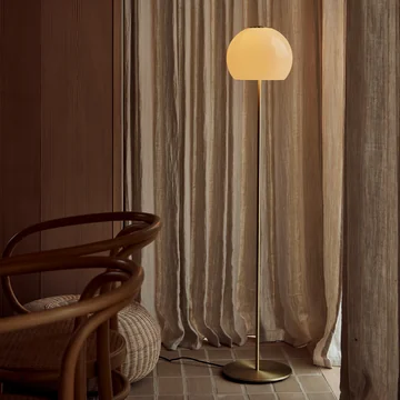Frandsen - Ball Lampadaire verre, sand grey