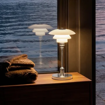 Louis Poulsen - PH 1/1 Lampe de bureau portable à LED rechargeable, chromé brillant