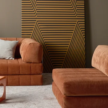 Innovation Living - Cozypad Fauteuil, rust orange (tissu 412 Esina)