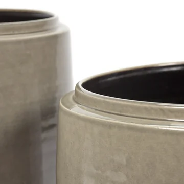 Serax - Abat-jours émaillés « Blumentopf » d' Serax , L, gris