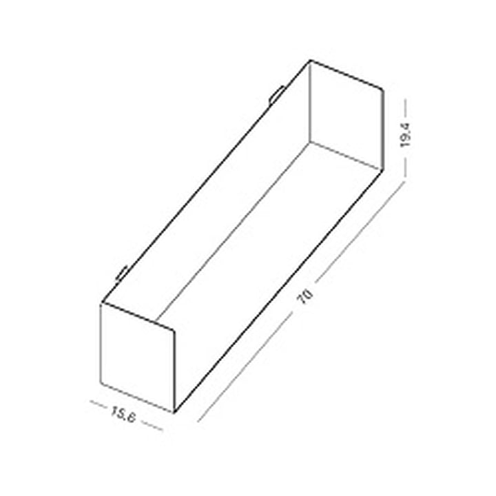 Dimensions de l´étagère linea1 a pour livre et DVD