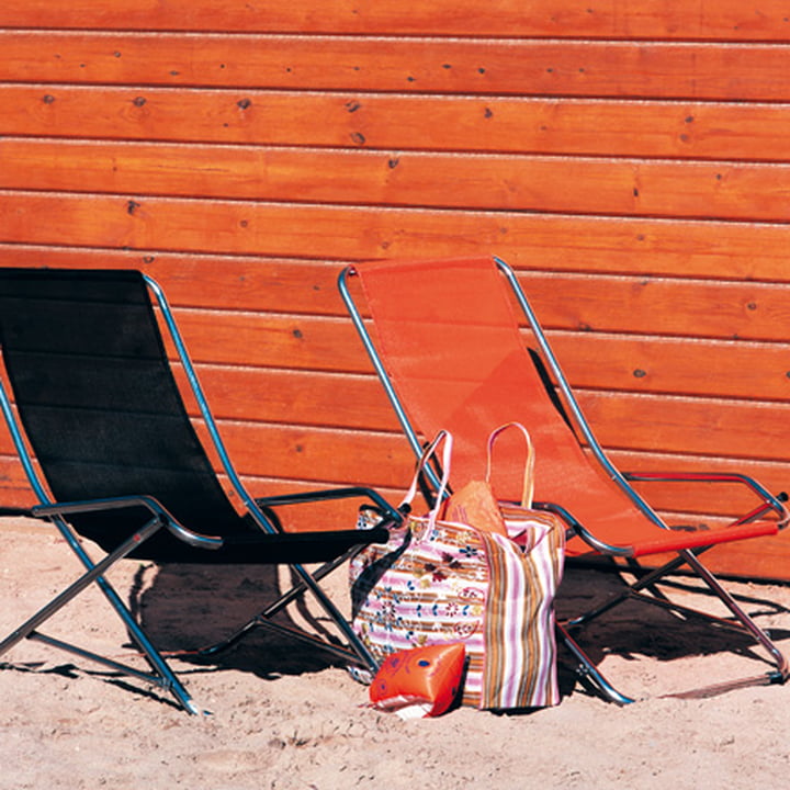 Alu Fauteuil Swing Dondolina de Fiam à plusieurs sur la plage