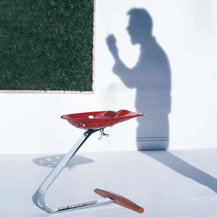 Zanotta Tabouret Mezzadro, rouge