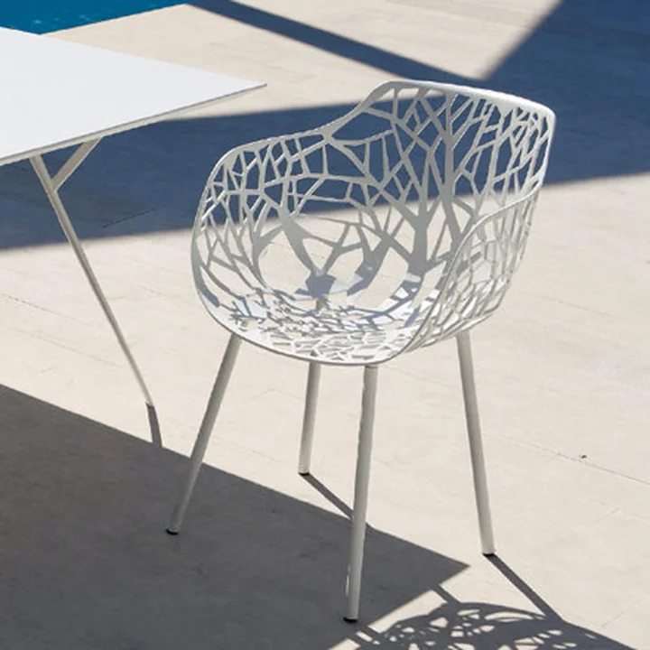 Fauteuil d'extérieur Forest par Fast en blanc