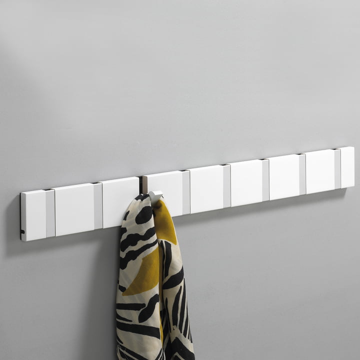 Le portemanteau Knax 8 de LoCa en blanc, alu