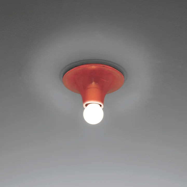 Applique et plafonnier Teti d' Artemide en orange