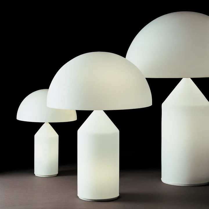 Les lampes de table Atollo de Oluce