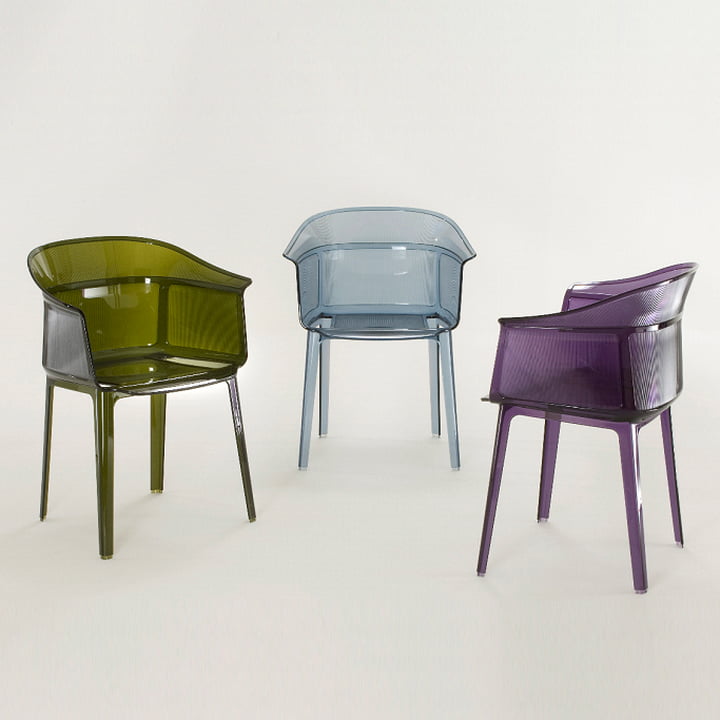 Chaise à accoudoirs Papyrus Kartell