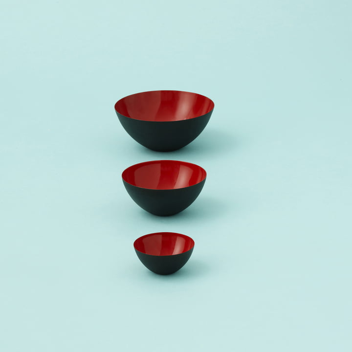 Le Krenit Les bols de Normann Copenhagen en rouge