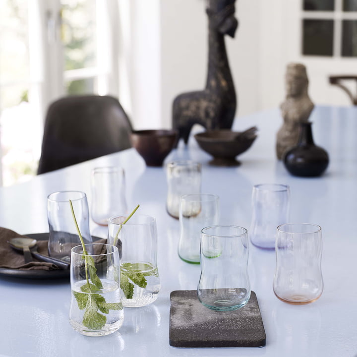 Élégants verres à boire du Danemark
