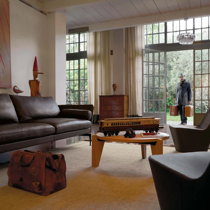 Vitra - Table basse Guéridon Bas, chêne naturel huilé - salle de séjour