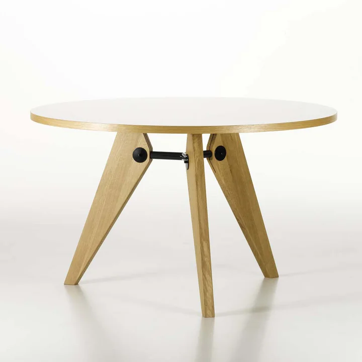 Vitra - Table de repas Guéridon, chêne naturel, 120 cm
