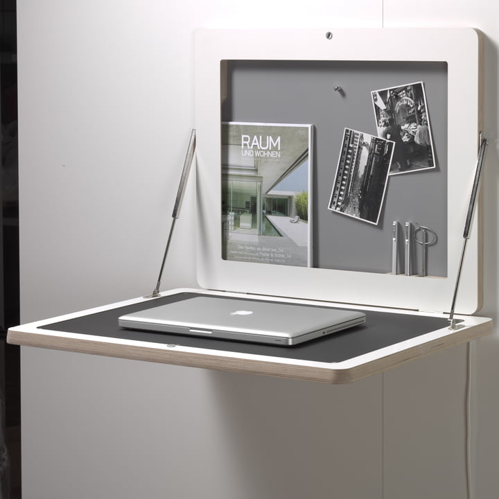 Müller Möbelwerkstätten - Workframe, blanc/ linoléum