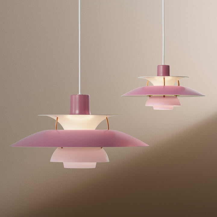 Die Louis Poulsen - PH 5 Lampe à suspendre en hues of rose