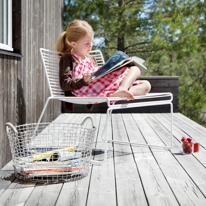 Corbeille en fil Classic 35 de Korbo en acier inoxydable